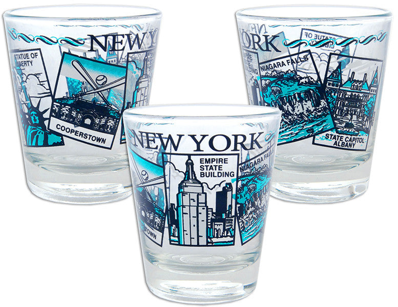 Shot Glass 5-Scenes New York State