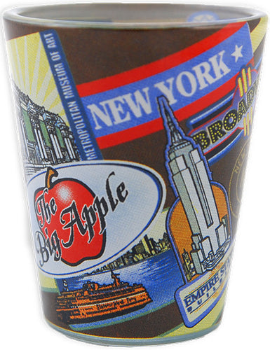 Shot Glass Wrap New York City Vintage