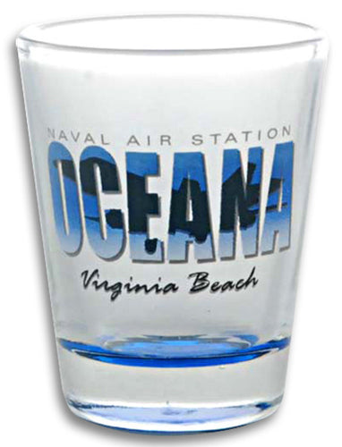 Shot Glass 2 color bottom NAS Oceana