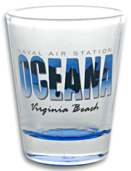 Shot Glass 2 color bottom NAS Oceana