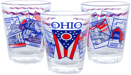 Shot Glass 5-Scenes Ohio