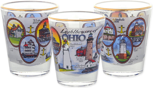 Shot Glass Lighthouses of Ohio