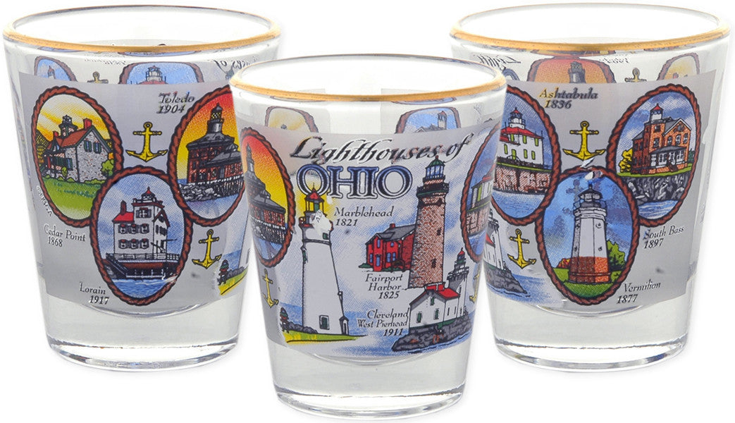 Shot Glass Lighthouses of Ohio