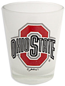 Shot Glass Frosted Ohio State University