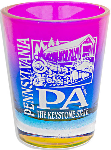 Shot Glass Rainbow Pennsylvania PA