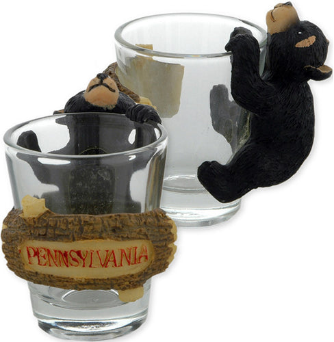 Shot Glass 3D Bear Cub Pennsylvania
