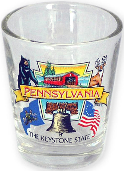 Shot Glass The Keystone State Pennsylvania