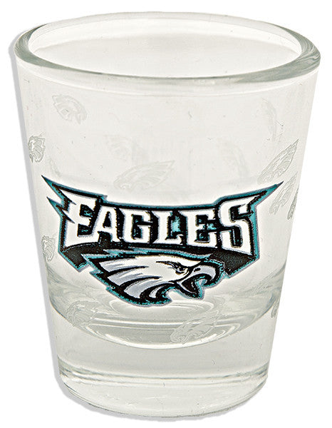 Shot Glass Satin Etch Philadelphia Eagles