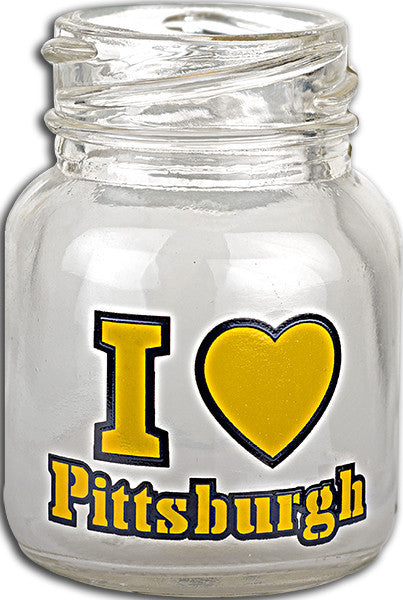 Mason Jar Shot I Heart Pittsburgh