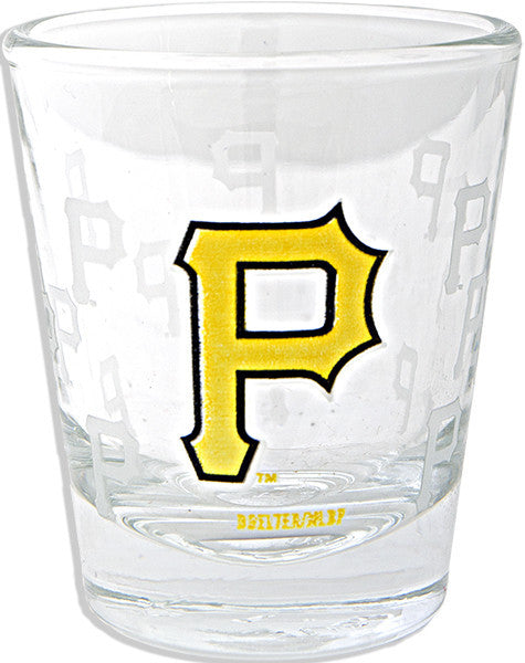 Shot Glass Pittsburgh Pirates Satin Etch