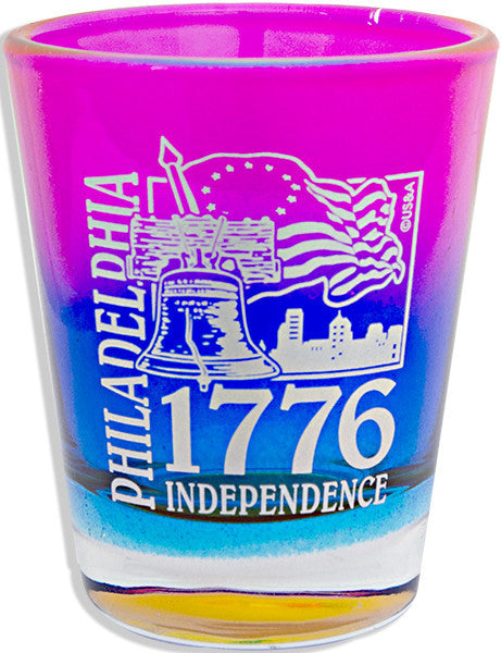 Shot Glass Rainbow Philadelphia 1776