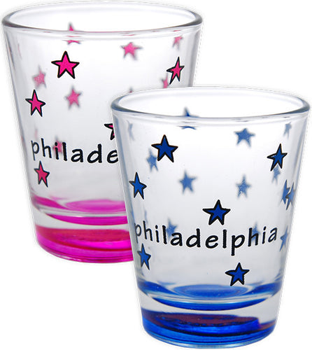 Shot Glass Philadelphia Multi Stars