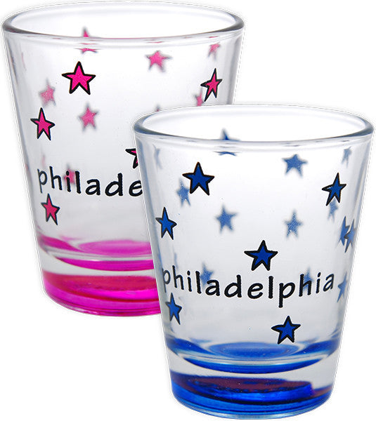 Shot Glass Philadelphia Multi Stars