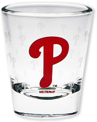 Shot Glass Phillies Satin Etch Wrap