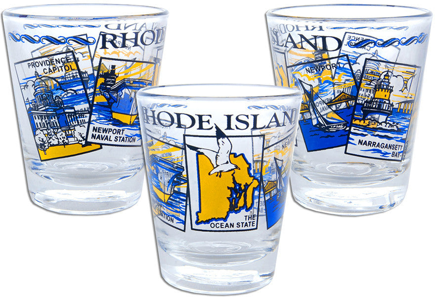 Shot Glass Rhode Island 5-Scene