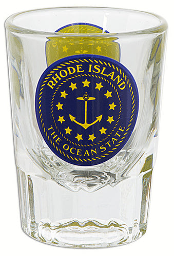 Fluted Shot Glass Rhode Island