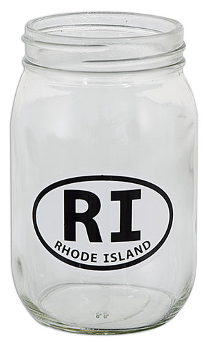 16 oz. Mason Jar RI Rhode Island