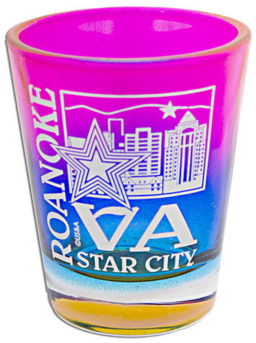 Shot Glass Rainbow Roanoke VA Star City