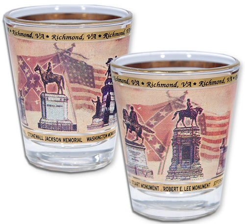 Shot Glass 22K Gold Richmond Monuments