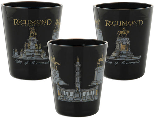 Shot Glass Black Richmond Monuments