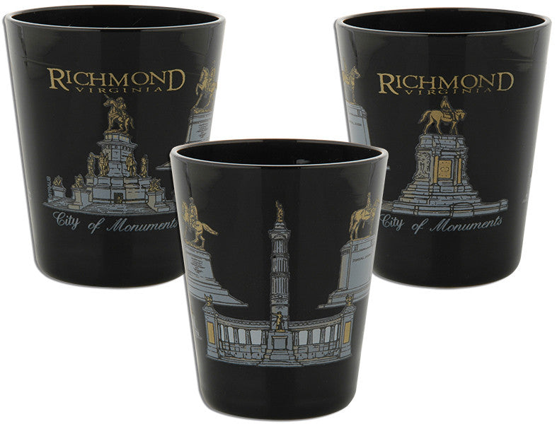 Shot Glass Black Richmond Monuments