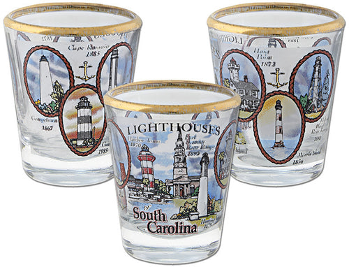 Shot Glass South Carolina Lighthouses