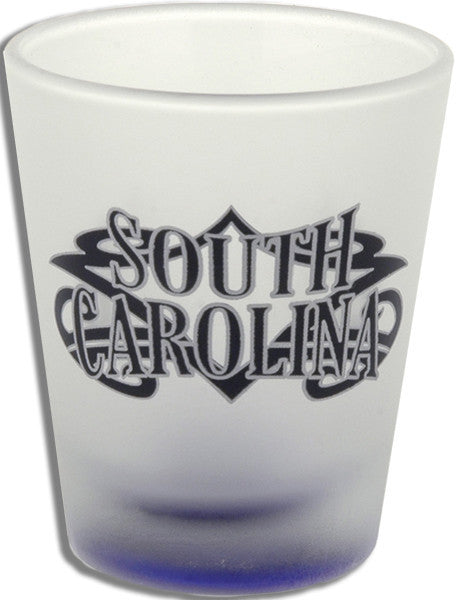 Shot Glass Frosted Tribal South Carolina