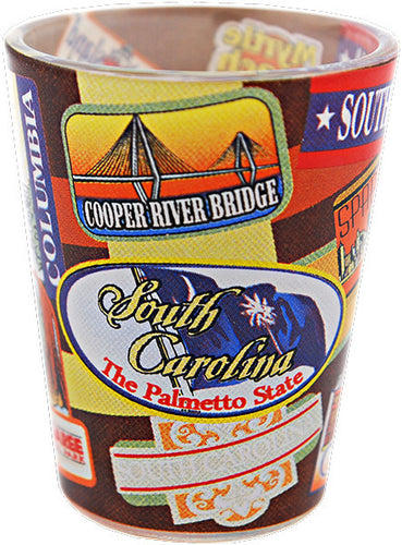 Shot Glass Wrap South Carolina Vintage