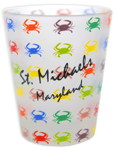 Shot Glass Frosted Crabs St Michaels Maryland