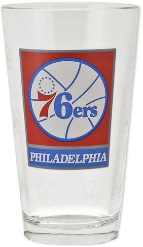 PINT Glass Phila 76er's Satin Etch