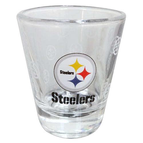 Shot Glass Satin Etch Pittsburgh Steelers
