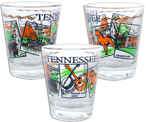 Shot Glass 5-Scenes Tennessee