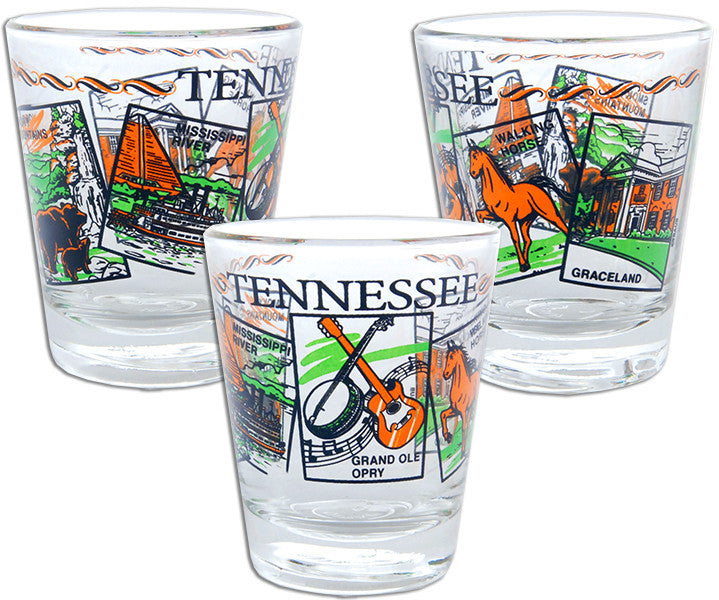Shot Glass 5-Scenes Tennessee