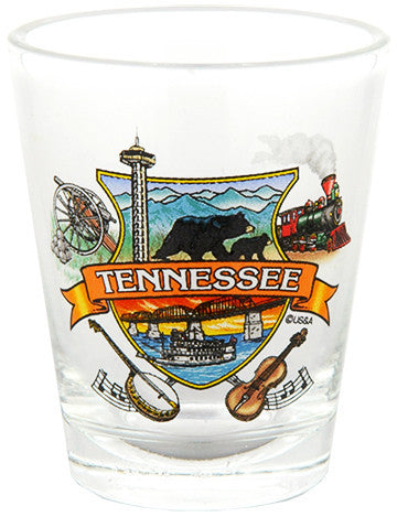Shot Glass Shield Montage Tennessee