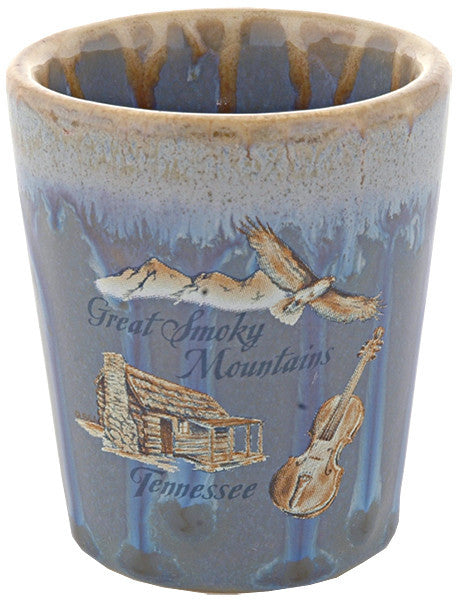 Shot Cup Drip Glaze Smoky Mountains Tennessee
