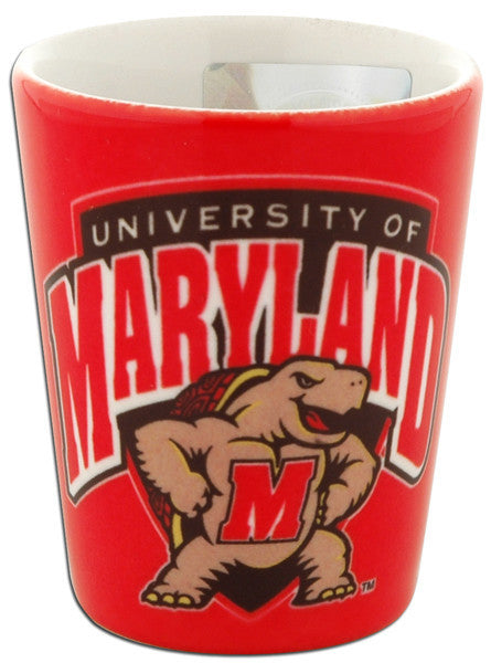 Shot Glass Satin Etch University of Maryland