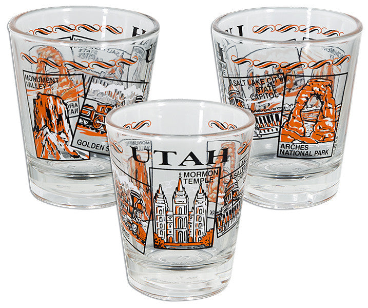 Shot Glass 5-Scenes Utah