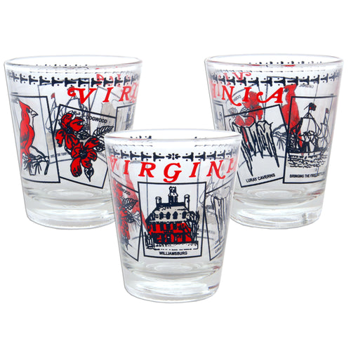 Shot Glass 5-Scenes Virginia