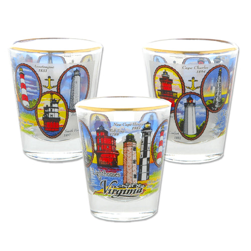 Shot Glass Lighthouses of Virginia