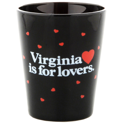 Shot Glass Black VA is for Lovers