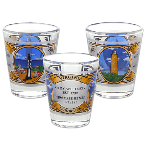 Shot Glass Cape Henry Lighthouses History