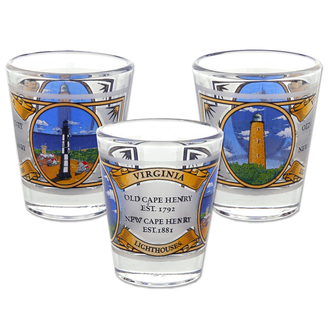 Shot Glass Cape Henry Lighthouses History