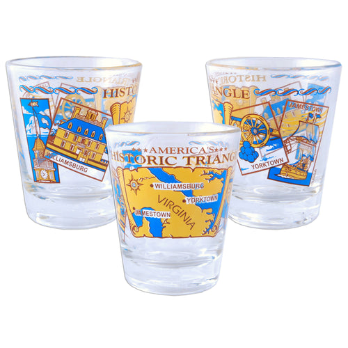 Shot Glass America's Historic Triangle Virginia