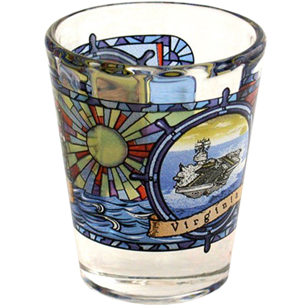 Shot Optic Nautical Stained Glass Virginia