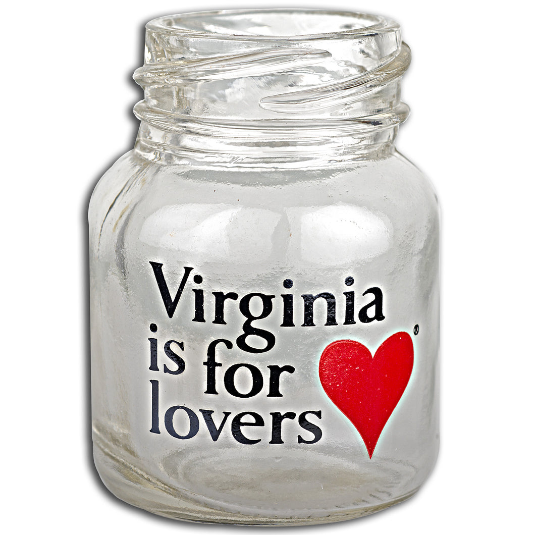Mason Jar Shot Virginia is for Lovers
