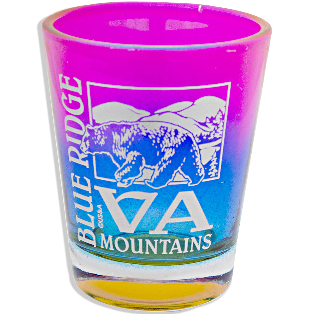 Shot Glass Rainbow Blue Ridge VA