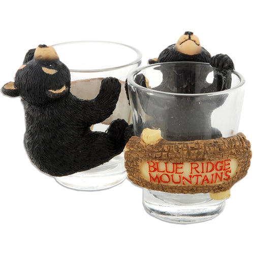 Shot Glass 3D Bear Cub Blue Ridge Mountains