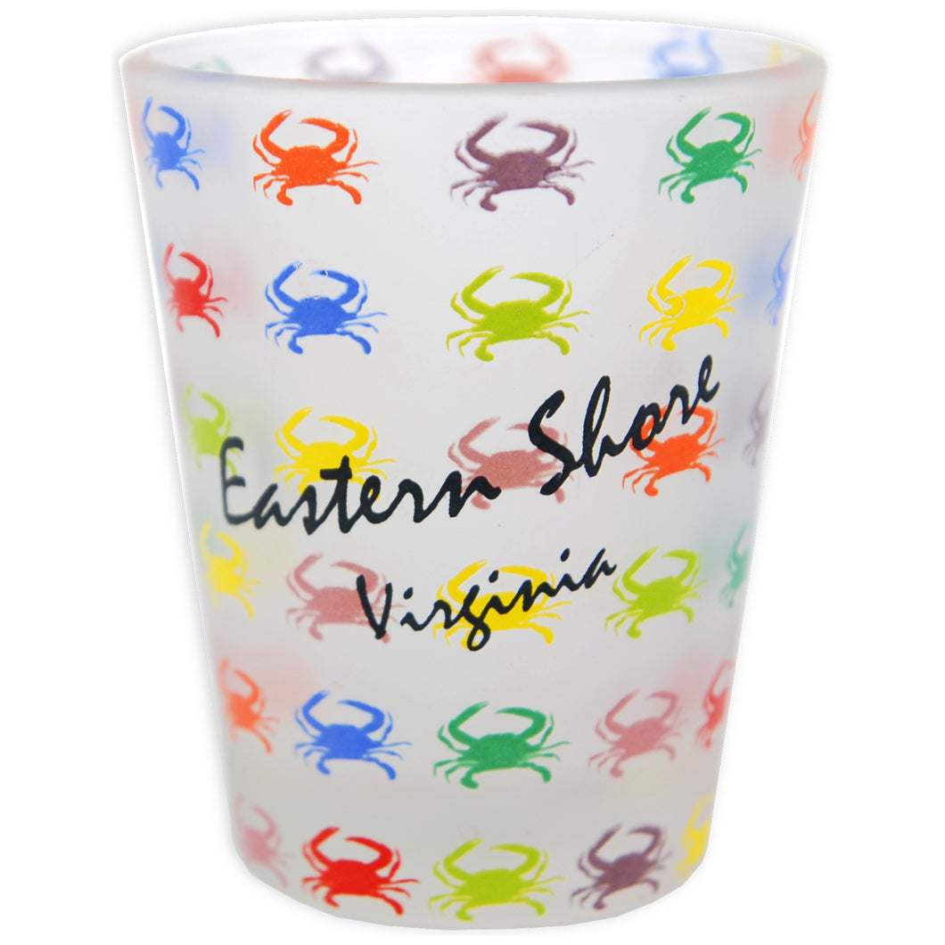 Shot Glass Frosted Crabs Eastern Shore Virginia
