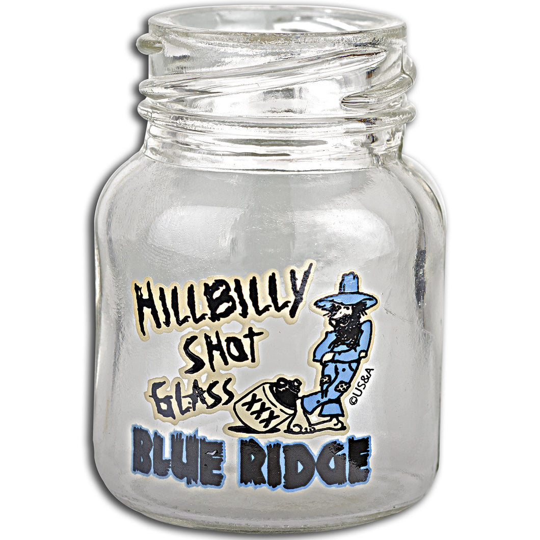 Mason Jar Hillbilly Shot Blue Ridge