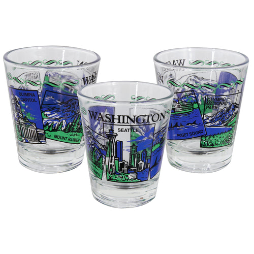 GLWA01 Shot Glass - Washington State 5 Scenes